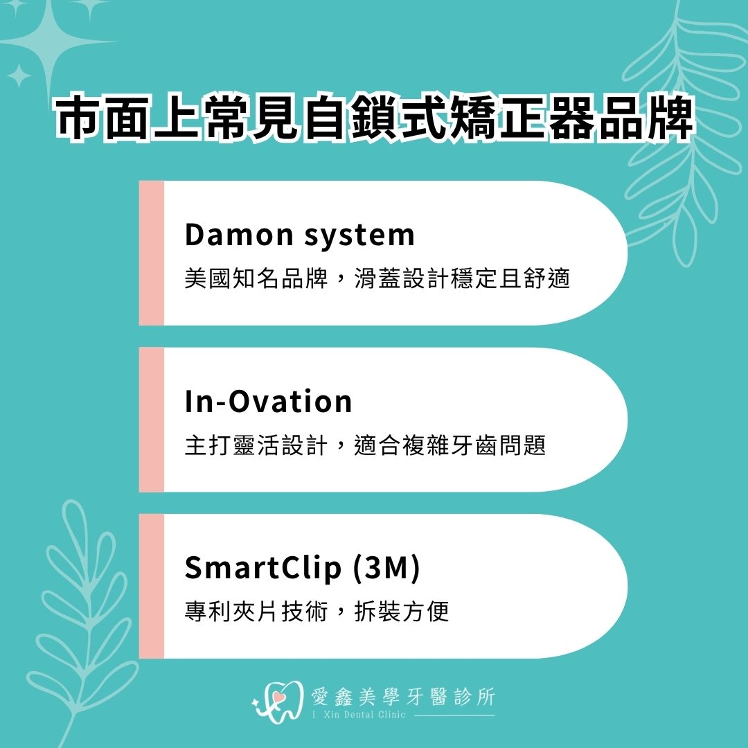 常見自鎖式矯正器品牌